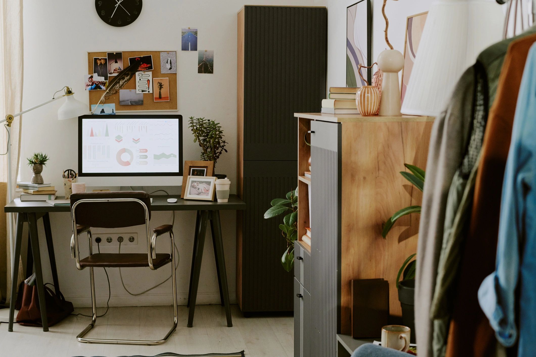 Marketing analytics dashboard on a desktop screen